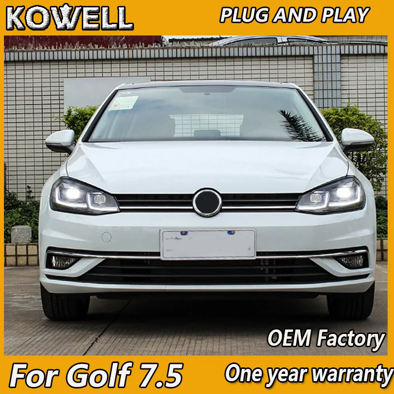 Автомобильный стайлинг фары для VW Golf 7 5 MK7.5 светодиодный ные с динамическим 2013 2017