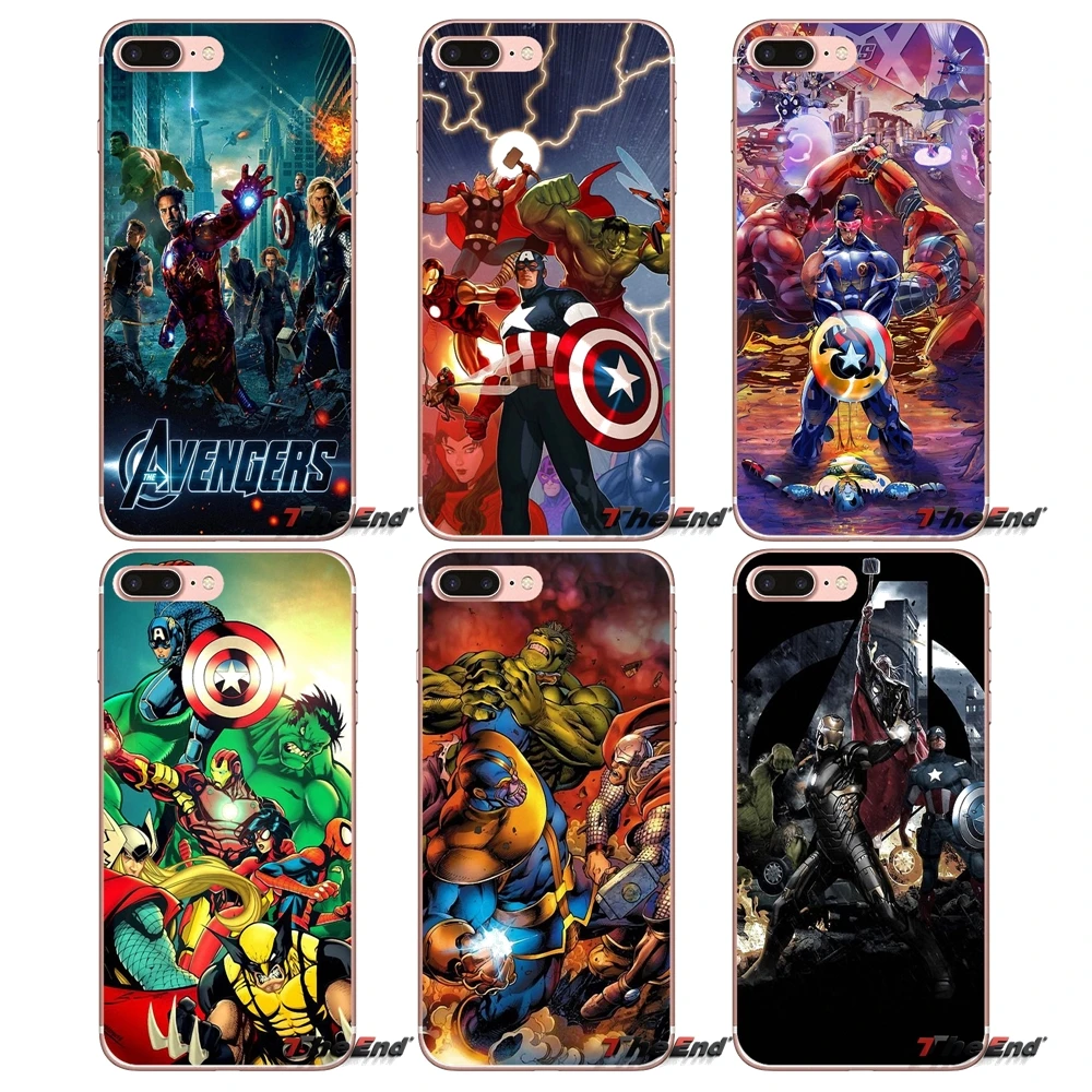 Супергерой из фильма мстители DC Comic чехол для Sony Xperia Z Z1 Z2 Z3 Z5 compact M2 M4 M5 E3 T3 XA Aqua LG G4 G5