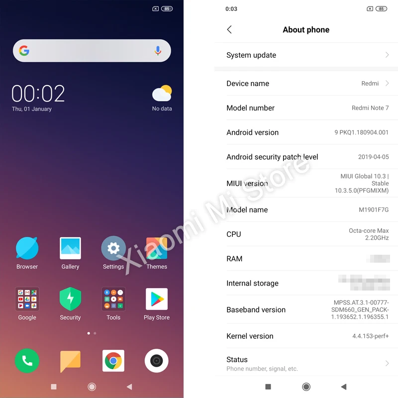 Глобальная версия смартфона Xiaomi Redmi Note 7 4 Гб 128 ГБ Snapdragon 660 48 МП 6 3 дюйма 19 5: