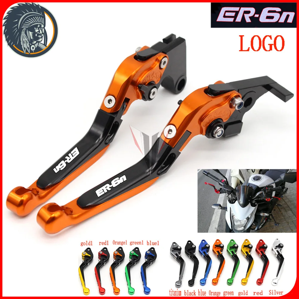 

Motorcycle Adjustable Foldable Extendable Motorbike Brakes Clutch CNC Levers Kawasaki For KAWASAKI ER6N ER-6N 2006 2007 2008