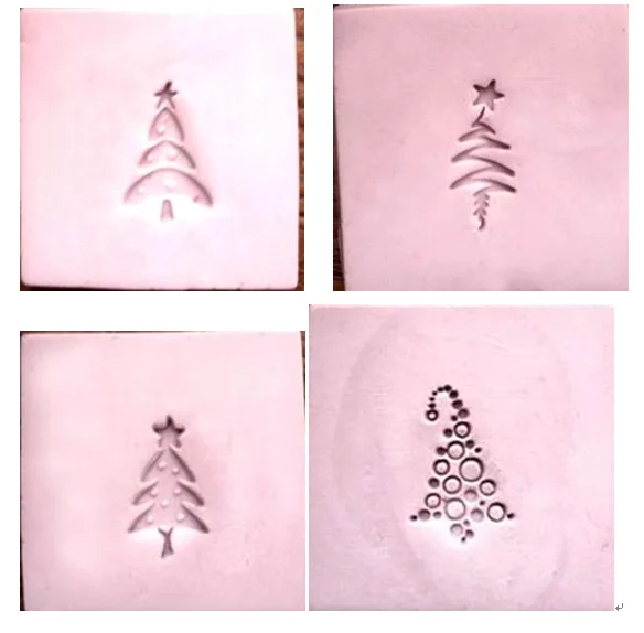 

Free shipping Christmas tree handmade soap stamp Chapter seal mold mini diy natural patterns 3 cm