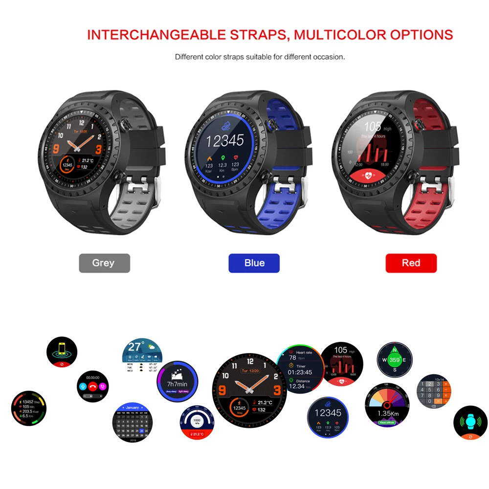 Fentorn M1 Smart Watch IP67 Waterproof Support Micro SIM card Bluetooth Dial Call Heart Rate Monitor GPS Watch sports Smartwatch