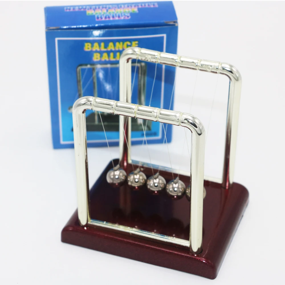 

1pcs Newtons Cradle Steel Balance Ball Physics Science Pendulum Fun Development Educational Desk Toy