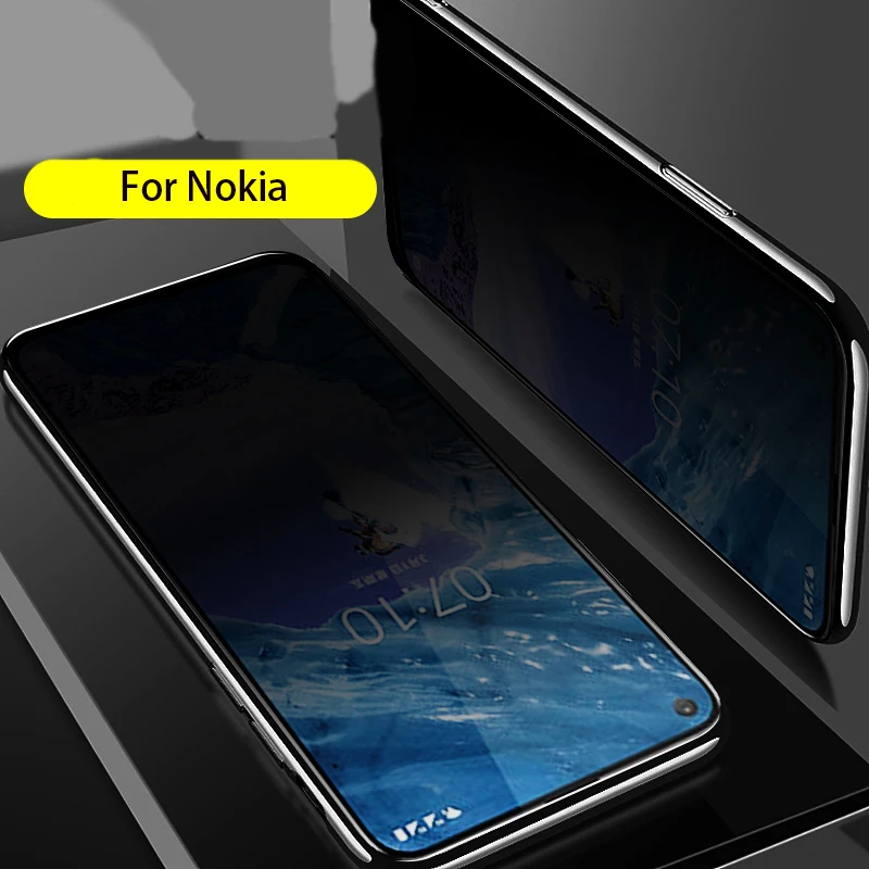 EXUNTON полное покрытие анти-шпионское антибликовое закаленное стекло для Nokia X71 8,1 плюс анти-шпионская Защитная пленка для экрана