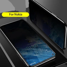 EXUNTON полное покрытие анти-шпионское антибликовое закаленное стекло для Nokia X71 8,1 плюс анти-шпионская Защитная пленка для экрана