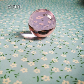 

XINTOU 1 Piece Crystal Sphere Ball Natural Feng shui Raw Amber Stone 3 cm Pink Quartz Crystals Decorative Glass Marbles Balls