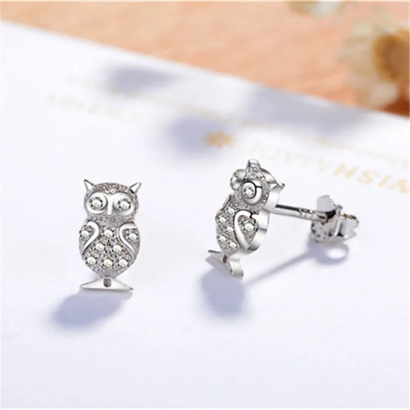 Серьги-гвоздики из стерлингового серебра S925 пробы для женщин, брелок ...