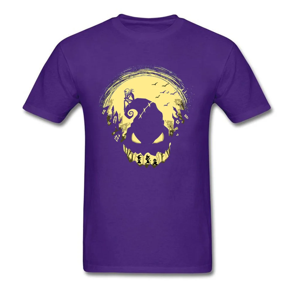 Latest Male T-shirts nightmare-before-christmas-Jack Europe T Shirt Labor Day 100% Cotton Round Neck Sweatshirts Short Sleeve nightmare-before-christmas-Jack purple