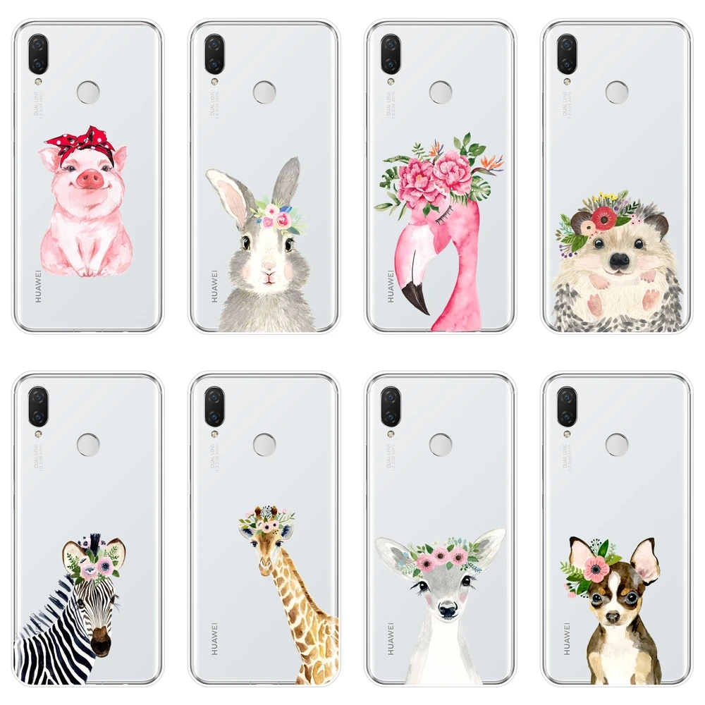 Задняя крышка для Huawei Nova 2i 2 Lite Plus 3 3I 3E силиконовый мягкий чехол телефона с