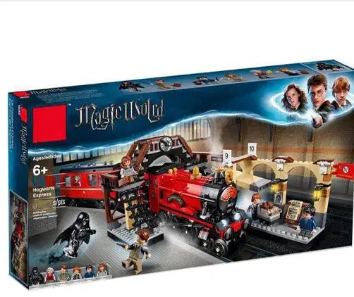 

New Harry Magic Potter Hogwarts Express Train Compatible with legoingly Harri Potter 75955 Building Blocks Bricks Christmas Toys