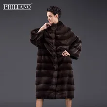 Phillano 2017 Plus Size Winter Coat Women Real Mink Fur Coat Bat style Balloon Mink Parka Scandinavia Denmark NAFA YG14040-110