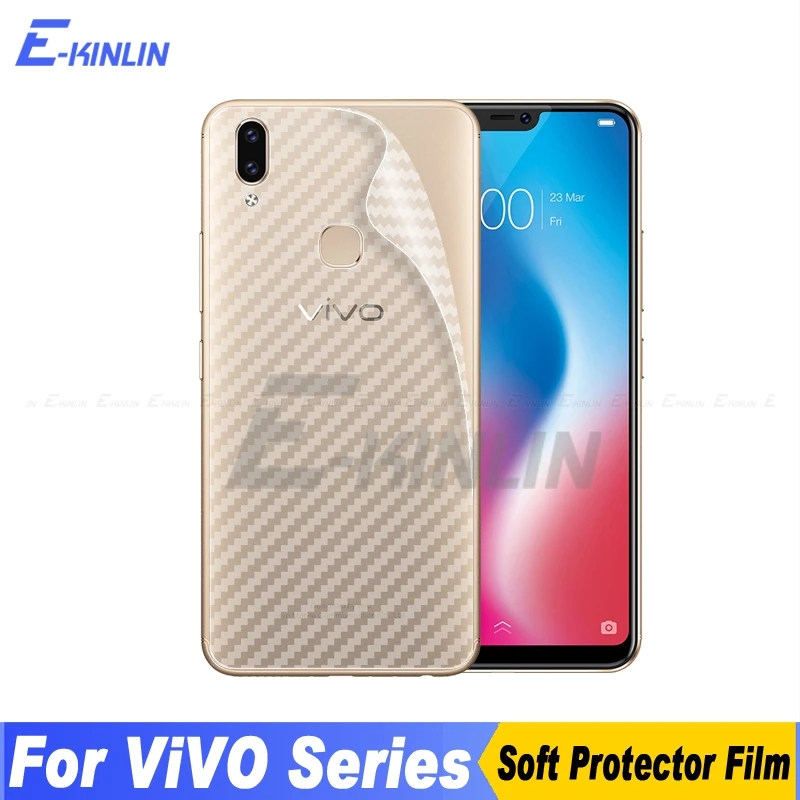 

Carbon Fiber Back Cover Screen Protector For vivo NEX A S iQOO Neo V11 V15 Pro V11i V7 Plus V9 Youth Sticker Film Not Glass