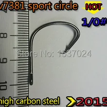Новинка спортивный круглый крючок 1/0# количество 200 шт./лот пересылка высокоуглеродистой стали, прямые поставки от производителя