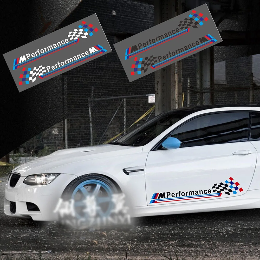 2 PCS 45*8.7cm Car Styling Performance Stickers Auto Reflective Sticker