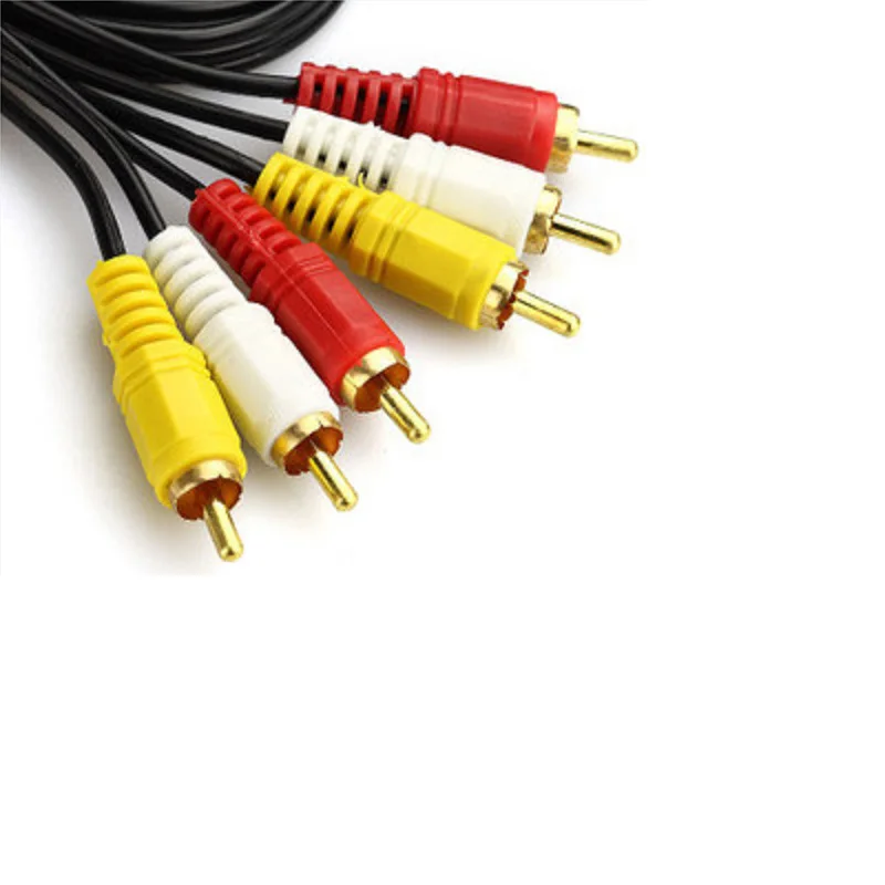 3 pairs of 3 Lotus lines 6 DVD audio cable three pairs of three video cable set-top box AV cable 3RCA2
