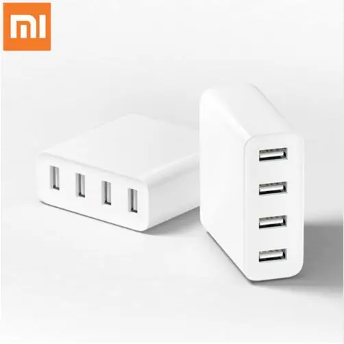 Xiaomi USB зарядное устройство 4 порта 5 В/7A 35 Вт дорожное настенное зарядное устройство 2.4A Быстрая зарядка для iPhone iPad Android телефон mi 8 mi X 2