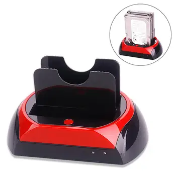 

Wholesale New Dual Slot USB2.0 2.5/3.5inch External SATA IDE HDD Hard Drive Docking Station