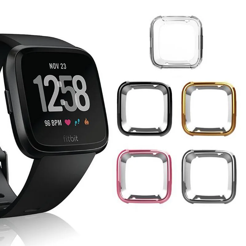 TPU soft Smart Watch Case Cover For Fitbit Versa Watch Ultra Slim