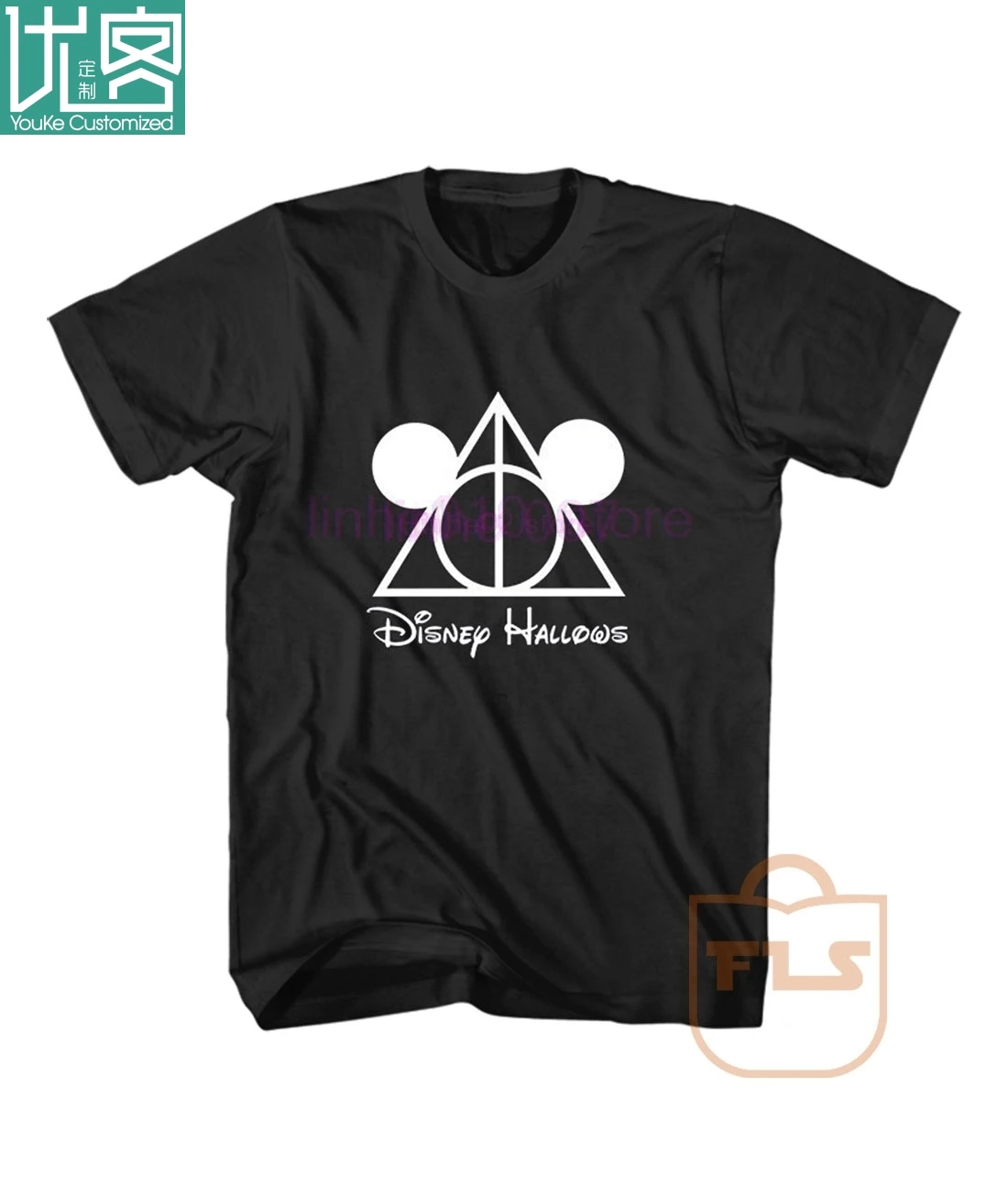 

Hallows Mickey Mouse Harry T Shirt New cotton T-shirt men's round neck short-sleeved casual T-shirt
