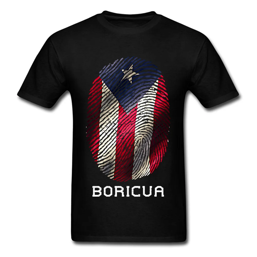 Fashionable Design Normal T Shirt O-Neck 100% Cotton Men Tops Shirts Short Sleeve Autumn Normal T-shirts Top Quality Boricua Puerto Rico Gifts For Pride Puerto Ricans black