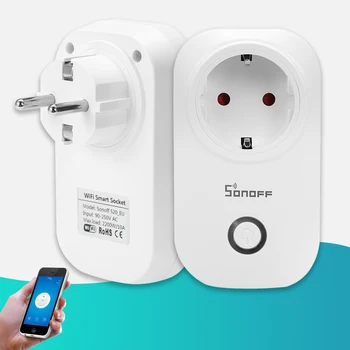 

Sonoff S20 EU Plug Wifi Smart Power Socket Switch Wireless APP Remote Socket Outlet Timing Switch for Smart Home Alexa