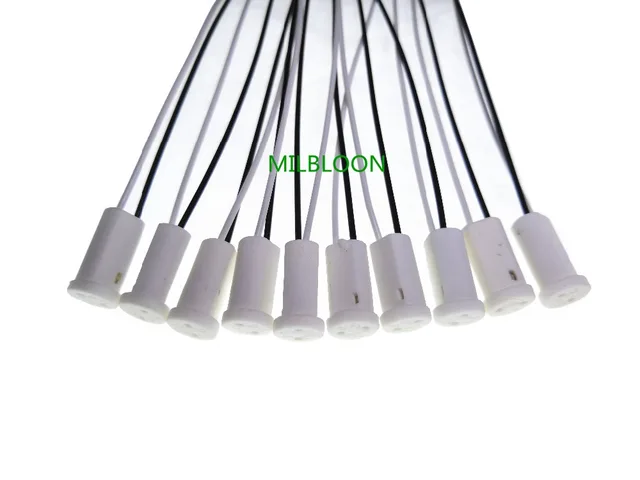 10pcs G4 Base G4 Socket Plug Special Ceramic G4 Hold Head