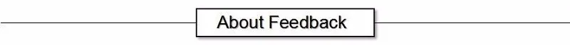 about feedback