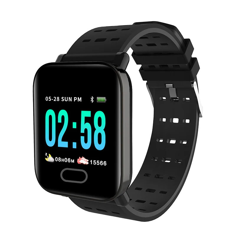 

New A6 Smart Watch Heart Rate Monitor Waterproof Sport Watch Sport Fitness Tracker Sleep Monitor Band for IOS Android