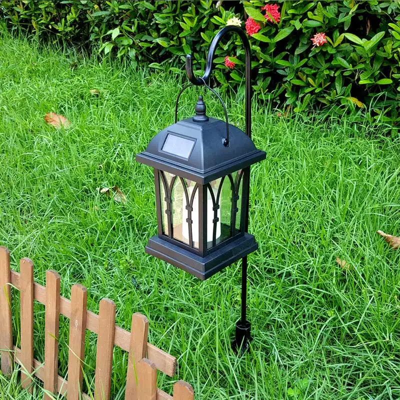 

Solar Power Waterproof LED Candle Light Garden Lawn Path Street Hanging Ground Lantern Lamp 2019