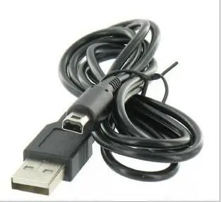 

DHL Free Shipping 1.2M Black For Nintendo 3DS DSi NDSI XL LL Data Sync Charge Charing USB Cable Lead Charger 1000pcs/lot