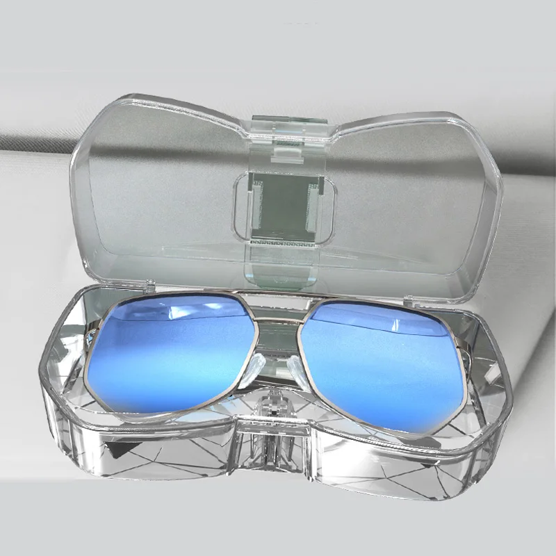 

2019 car sun visor diamond style glasses case for Hyundai ix35 iX45 iX25 i20 i30 Sonata,Verna,Solaris,Elantra,Accent,Veracruz,