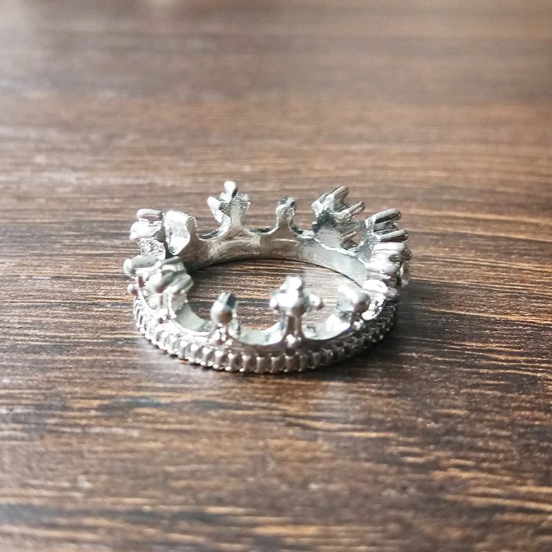 

C469 Romantic Crown Rings For Women Fashion Bridal Wedding Jewelry Rings Crystal Lady Ring Anniversary Gifts