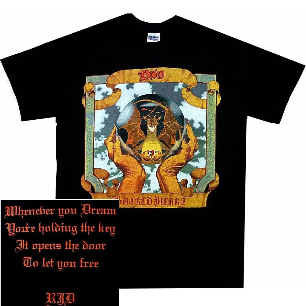 

Dio Sacred Heart Shirt S-3XL Heavy Metal Official T-Shirt T Shirt New Fashion Summer Straight 100% Cotton Top Tee Plus Size