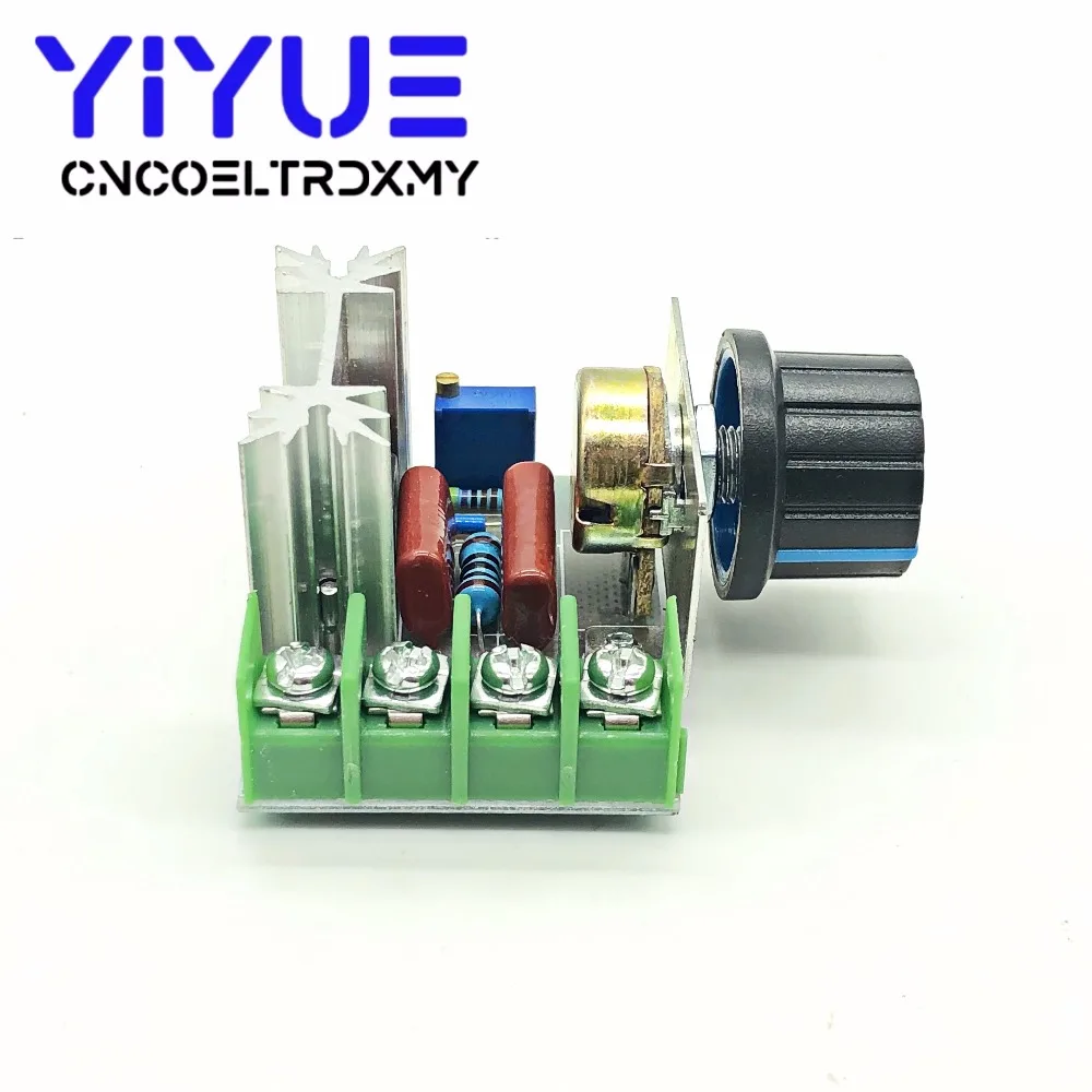 AC 220V 2000W SCR Voltage Regulator Dimming Dimmers Motor Speed Controller Thermostat Electronic Voltage Regulator Module (6)