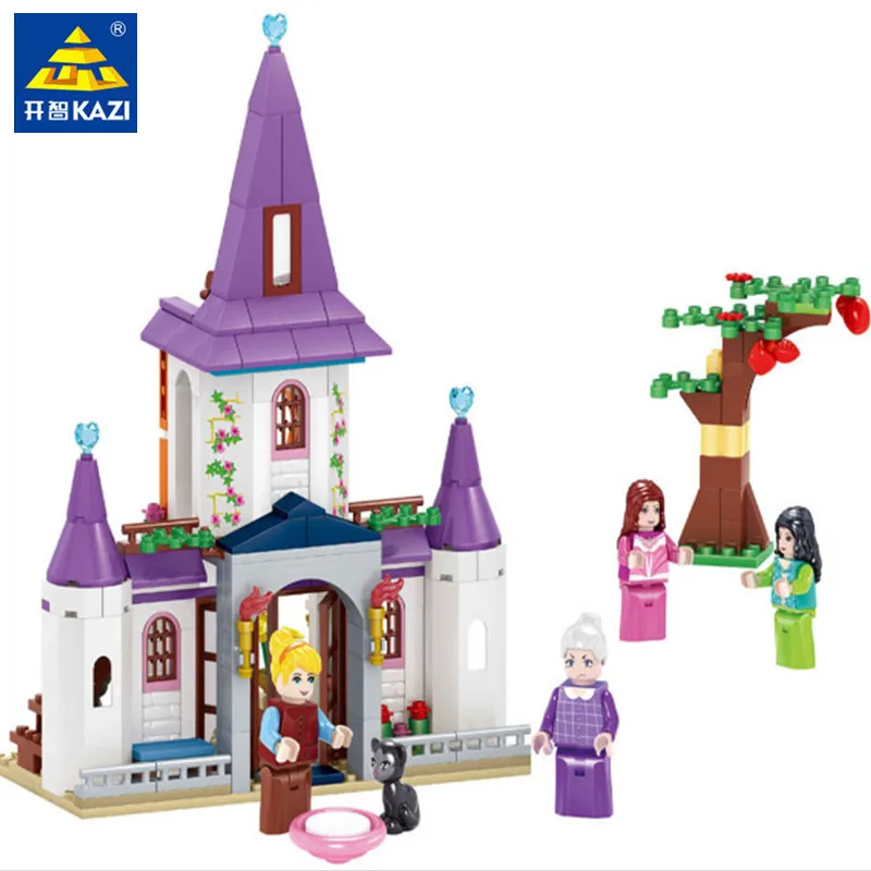 

314Pcs LegoINGs Friends Princess Building Blocks Sets Cinderella Dream Princess Castle Figures Bricks Educational Toys For Girls