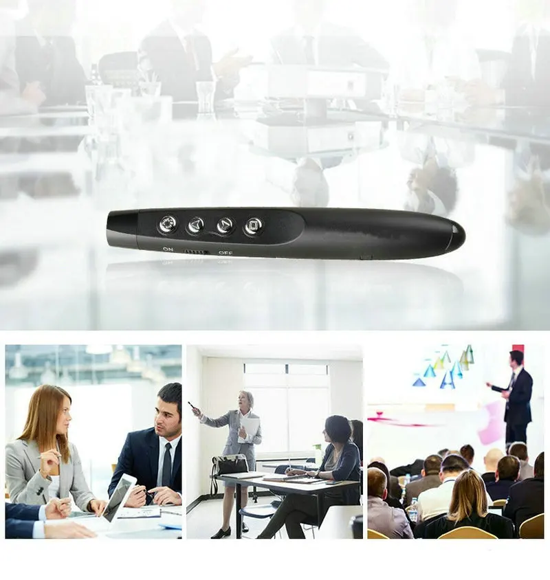 Tikigogo RF 2 4G беспроводная Powerpoint PPT Презентация слайд Advancer флип ручка лазерная указка