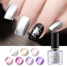 BORN PRETTY 6 мл зеркальный эффект лак для ногтей металлик серия Золотой Серебряный Декоративный Лак для ногтей лак для ногтей