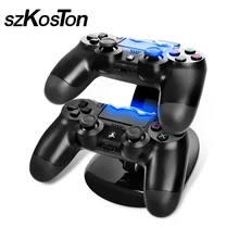 Светодиодный зарядный док-станция с двумя usb-портами для sony Playstation 4, игровой контроллер PS4, зарядная подставка, держатель для контроллера PS4