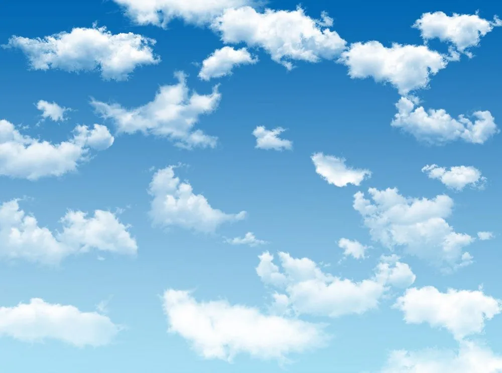 3d mural wallpaper ceiling Simple blue sky ceiling frescoes Photo