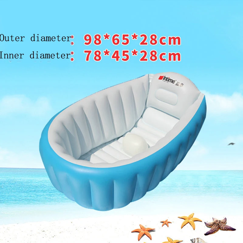 Портативная Надувная Детская ванна утолщенная детская ванночка для малышей