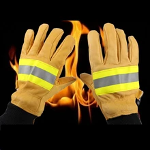 1 пара рабочие защитные перчатки анти-порезные перчатки для сварки из воловьей кожи пожарные высокотемпературные кухонные износостойкие микроволновые печи