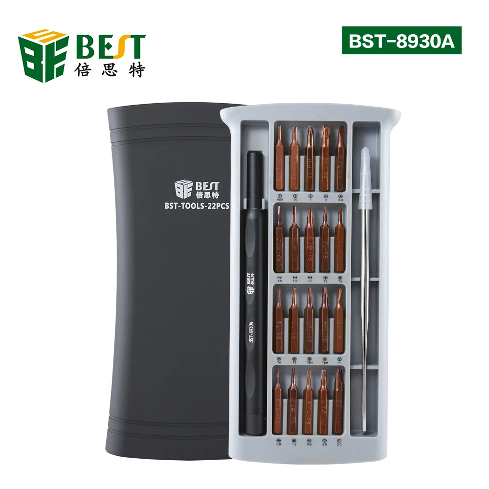 

BEST 25 in 1 Screwdriver Set Precision Magnetic Screwdriver Bits for iPhone Samsung xiaomi Phone Tablet Watch Repair Tools Kit