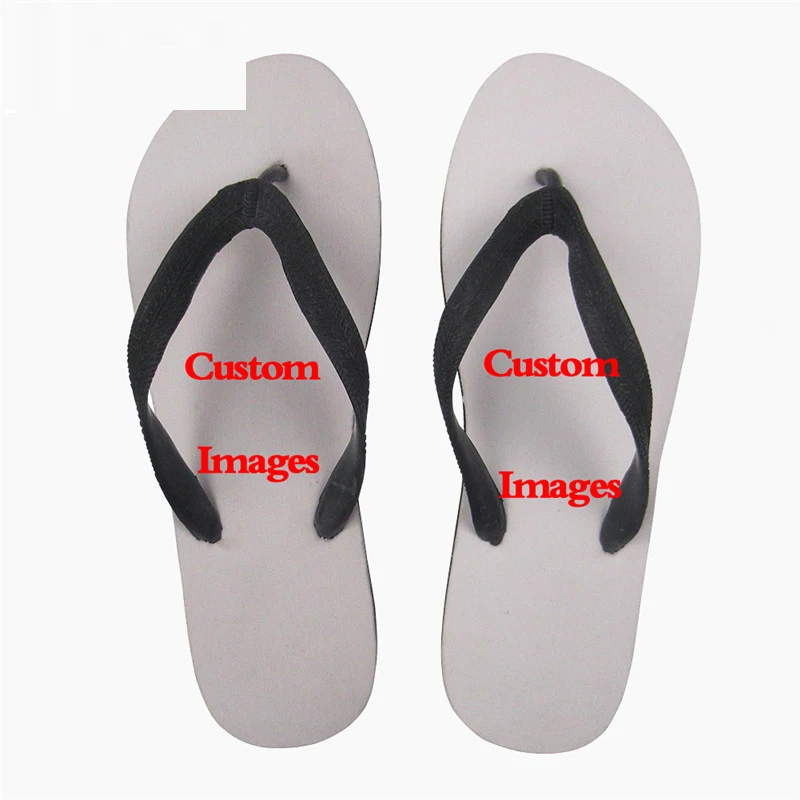 

Customized Customized Your Picture Men Flip Flops Custom Boys Beach Flats Slippers Soft Male Slip-on Flat Slipper Shoes Summer
