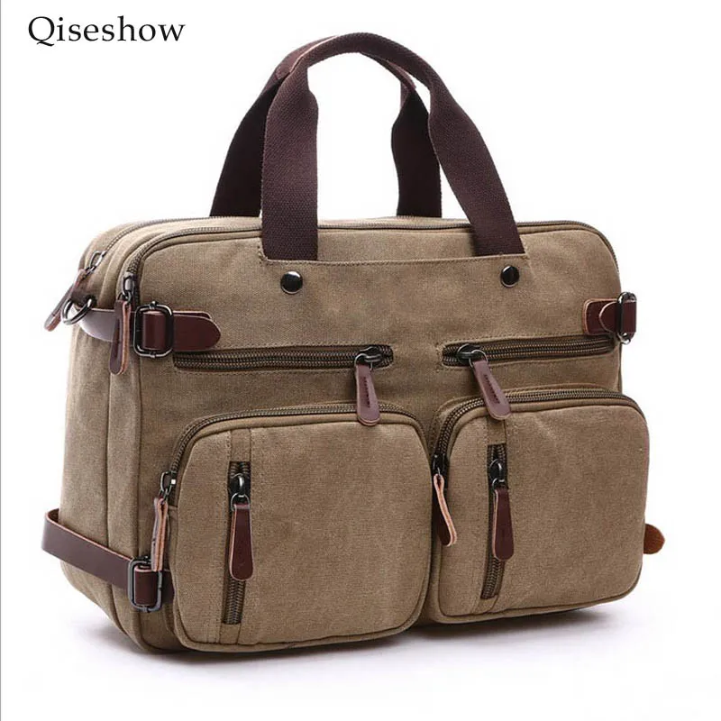 Women Vintage Canvas messenger bag soft man travel shoulder bags
