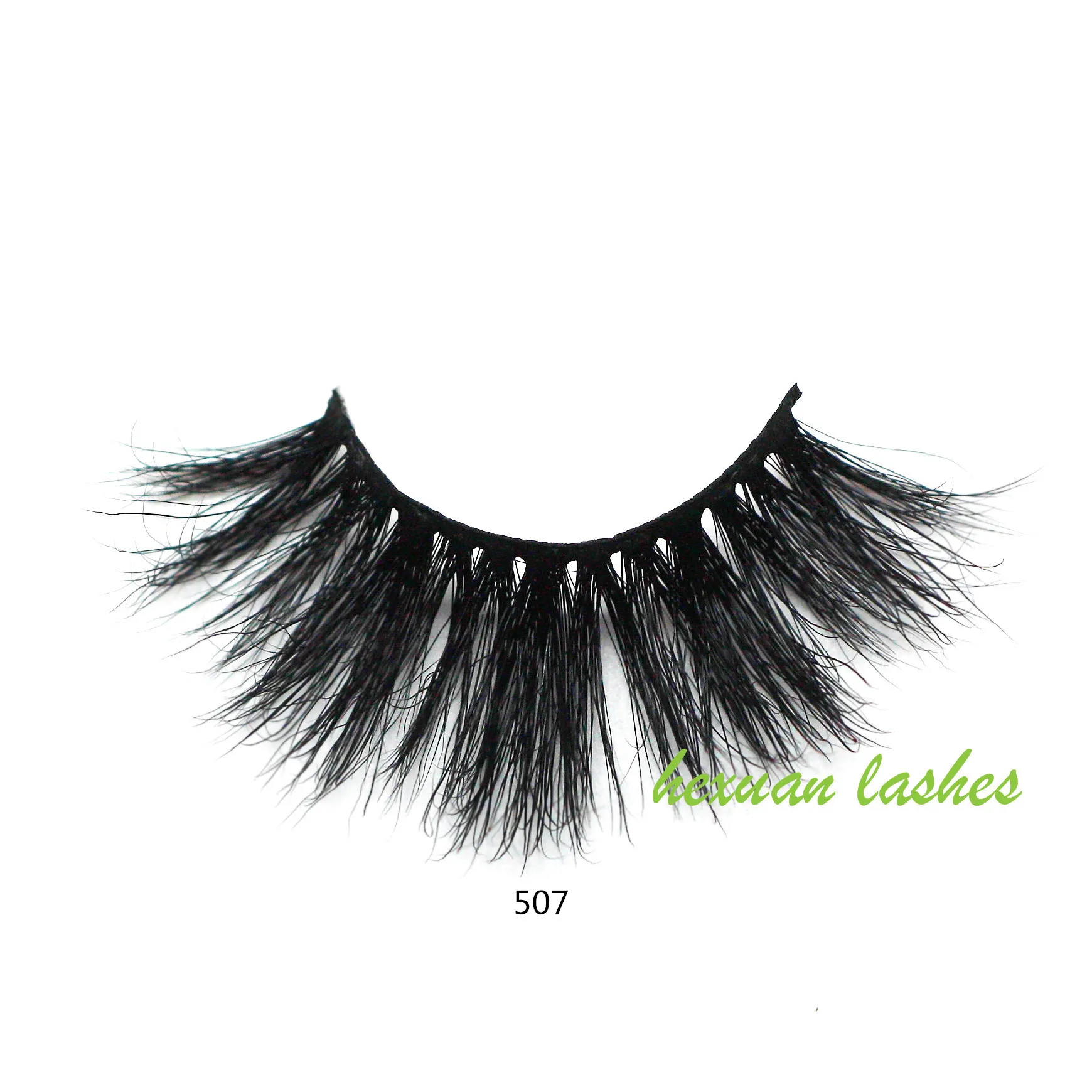 

Hexuan False Eyelashes 5D Mink Eyelashes 25mm Natural Long Lashes High Volume Fluffy Eyelash Cruelty Free Dramatic Lash Makeup