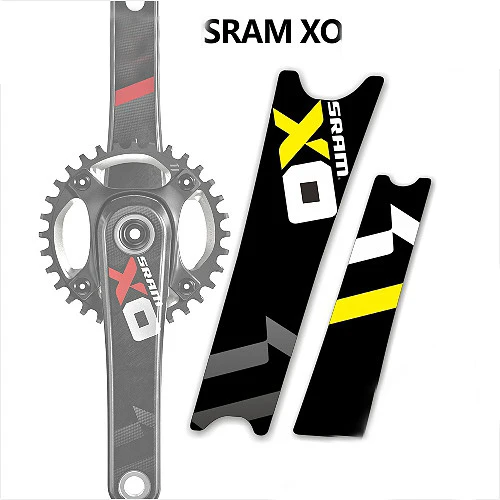 SRAM X0 Кривошип наклейки/наклейки горный велосипед/bycicle crankset защитный для MTB