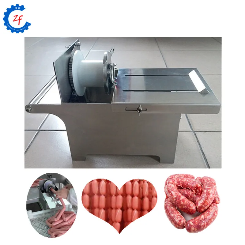 Hot dog knotting machine sausage linking tying machine manual sausage linker 42mm sausage diameter hand rolling food steel tying knotting sausage machine y313