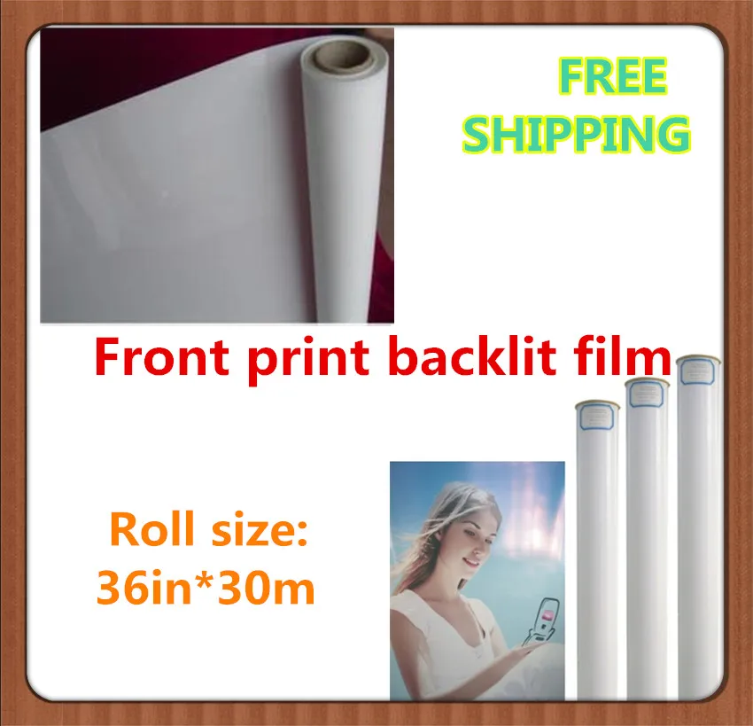 Buy 36in*30m Front print backlit film roll for