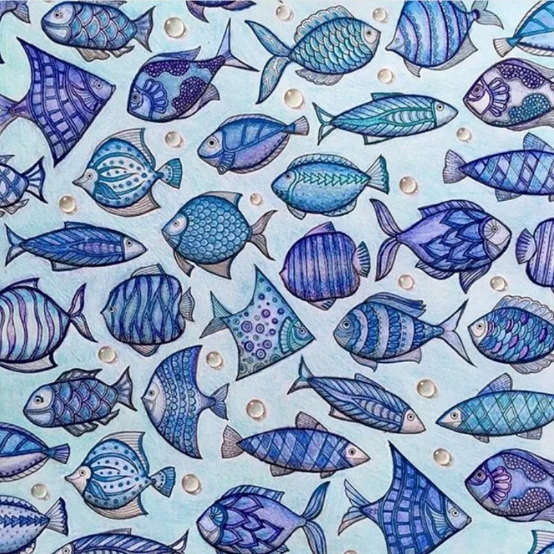HOT-LOST-OCEAN-coloring-book-antistress-for-children-adult-relieve-stress-painting-drawing-secret-garden-colouring