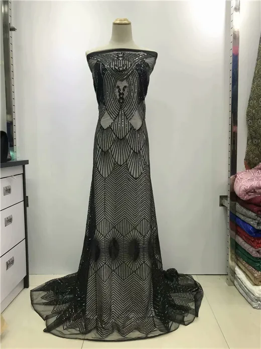 

Free shipping Africa Swiss lace fabric yarn of high quality white sequins fashion wedding 5 yards French lace fabrics Wine redd